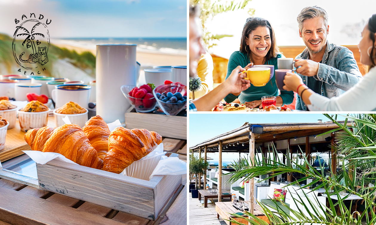 Moederdag- of Vaderdagontbijt of -lunch bij Bandu Beach in Scheveningen