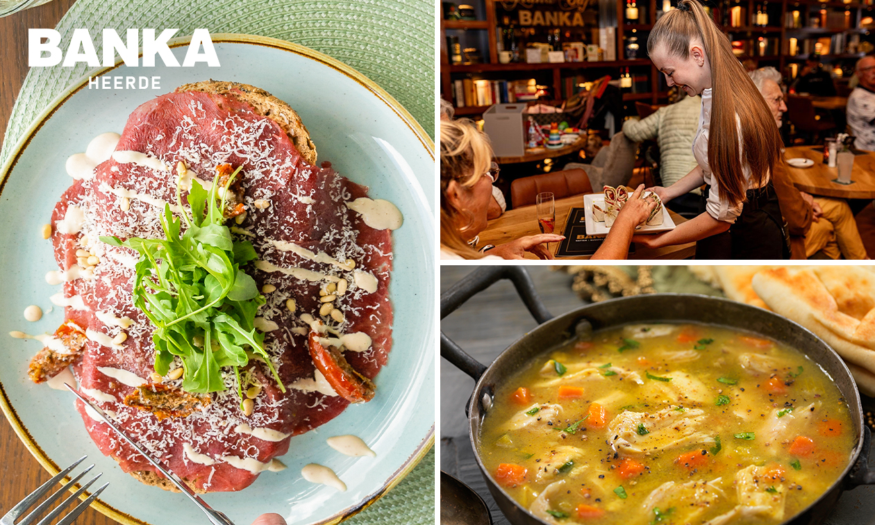 2-gangen keuzelunch bij BANKA Heerde