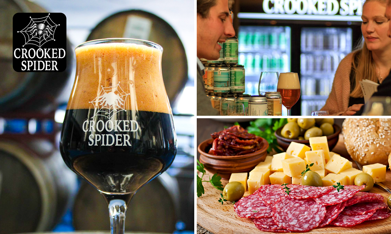 Deluxe platter + 3 proefglazen bier