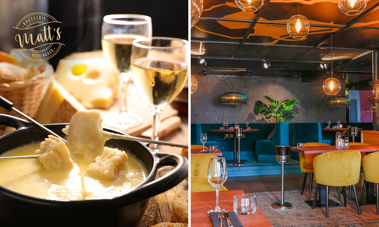 Luxe kaasfondue bij Brasserie Matt's