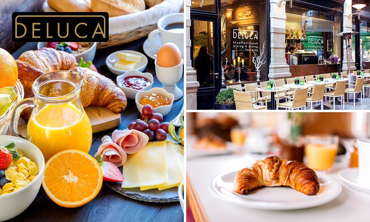 Uitgebreid ontbijt + evt. prosecco bij De Luca