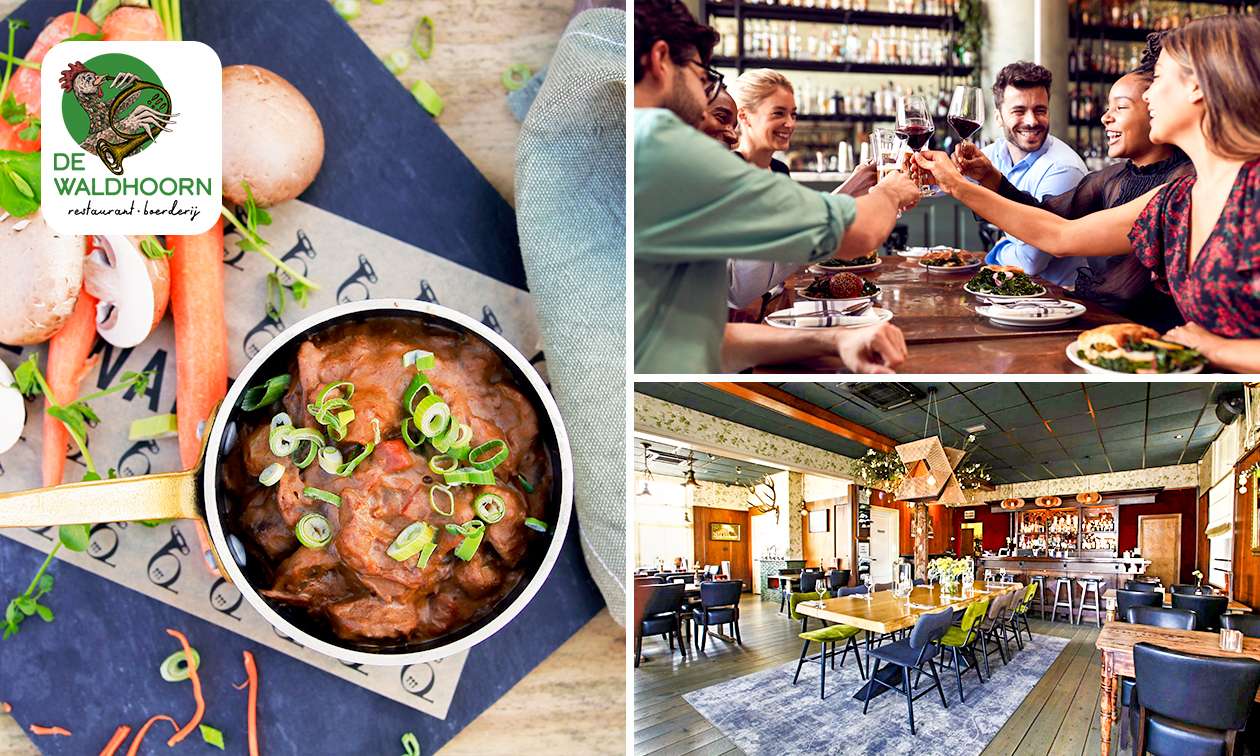 3-gangen keuzediner bij De Waldhoorn