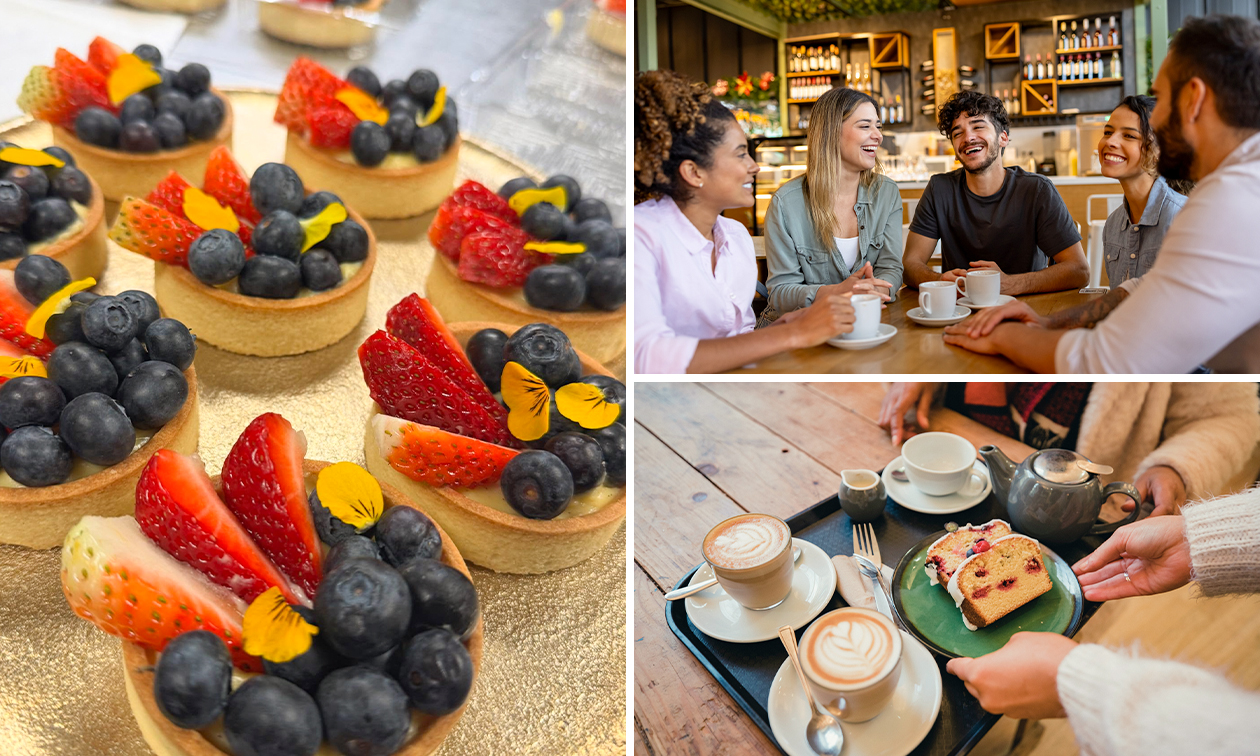 Warme drank + zoete plank