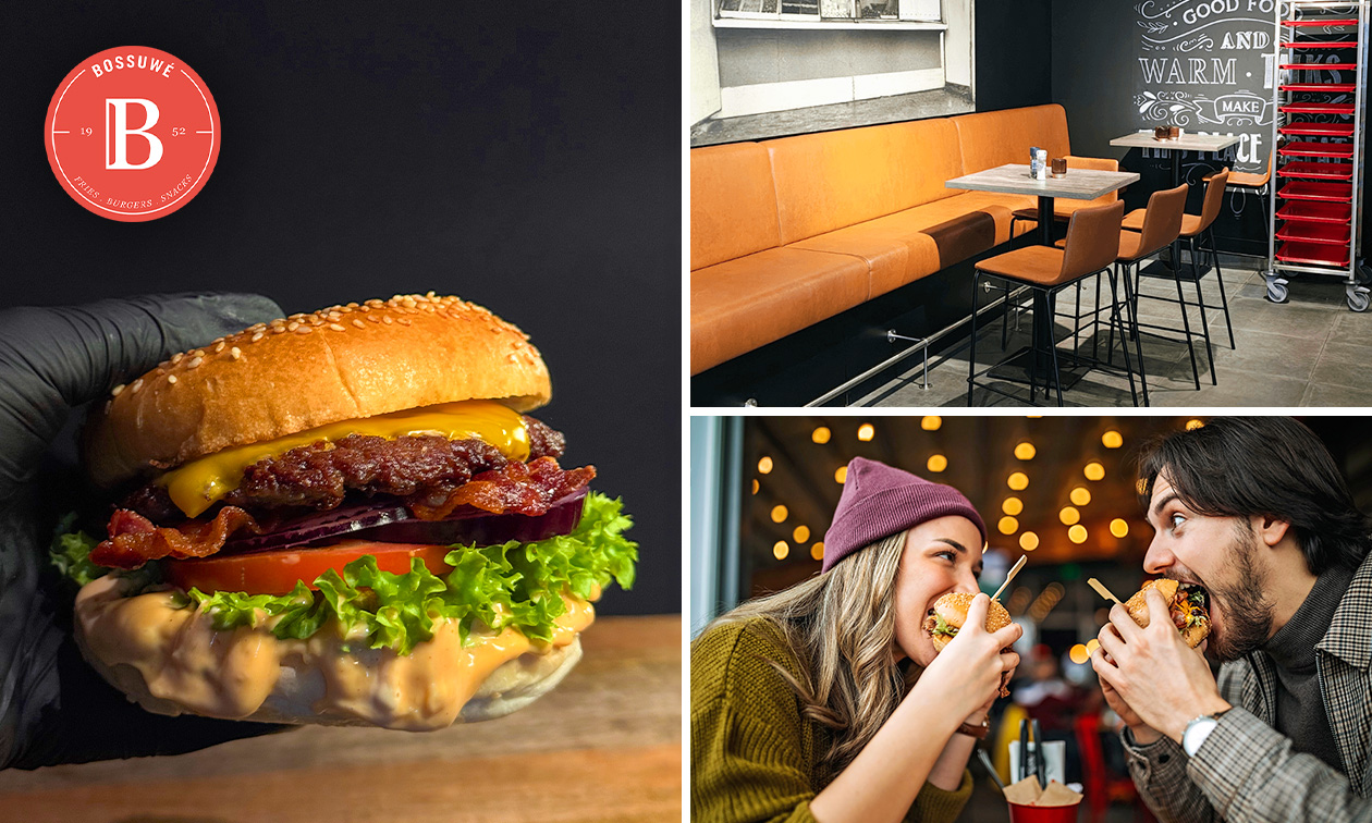 Burger + friet of loaded fries + drankje naar keuze