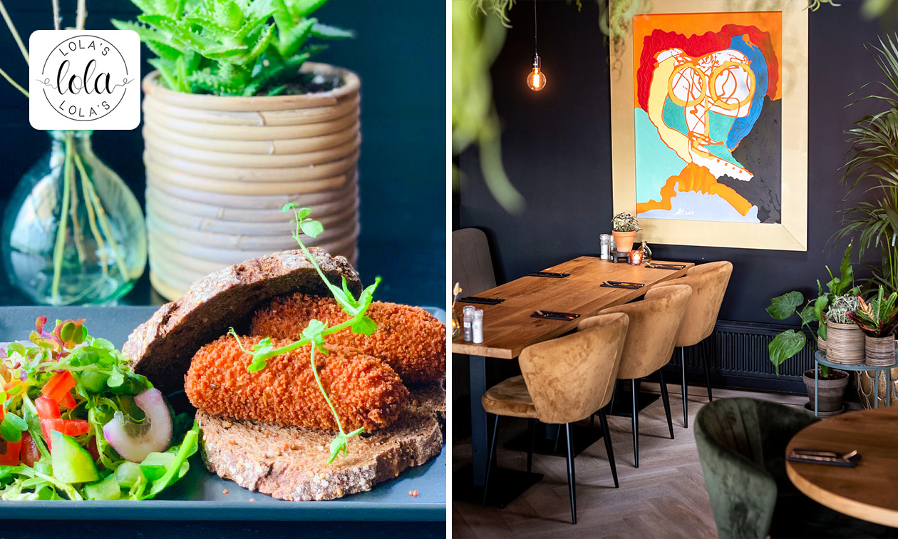 2-gangen keuzelunch bij Lola's