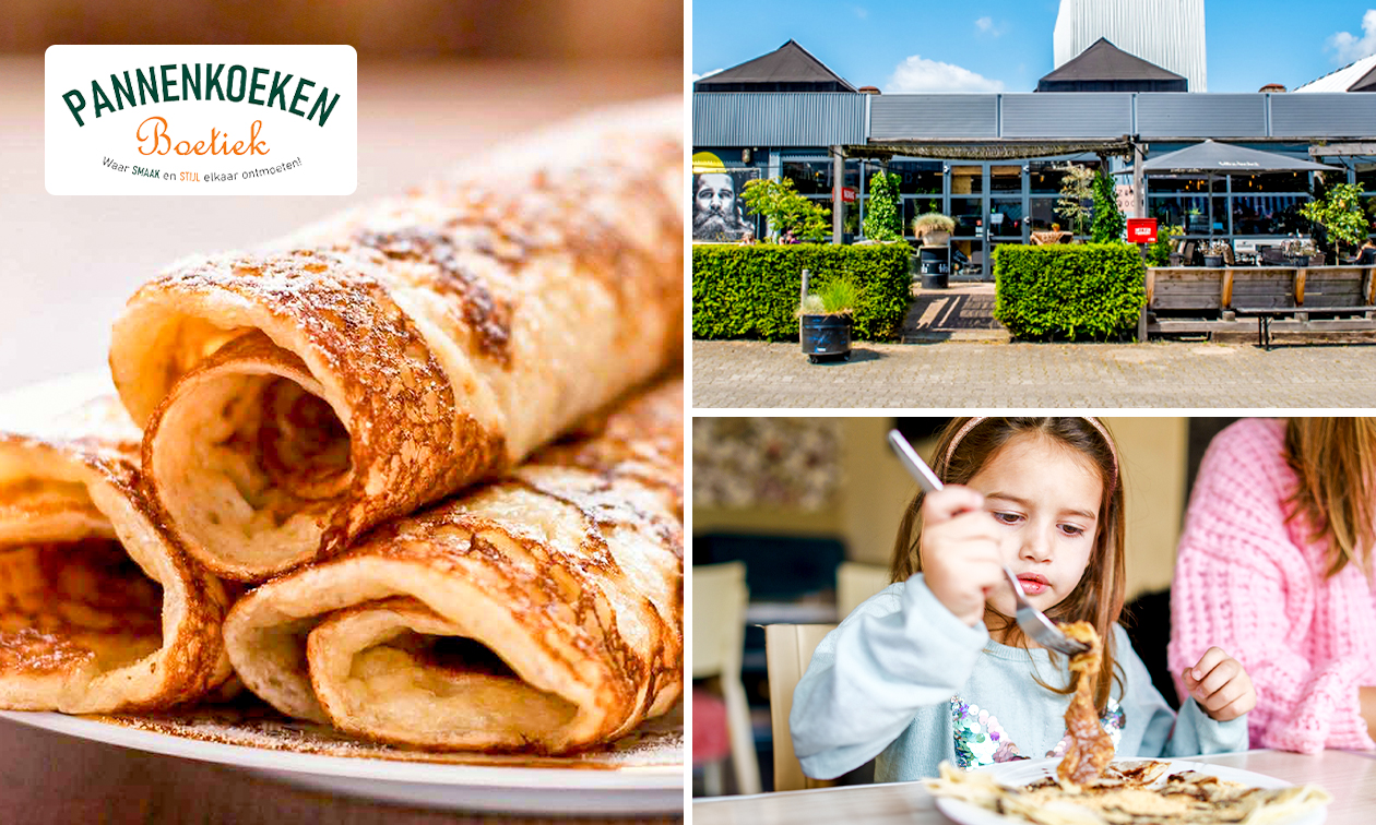 Warme drank + gebak of broodplank + pannenkoek bij Pannenkoeken Boetiek