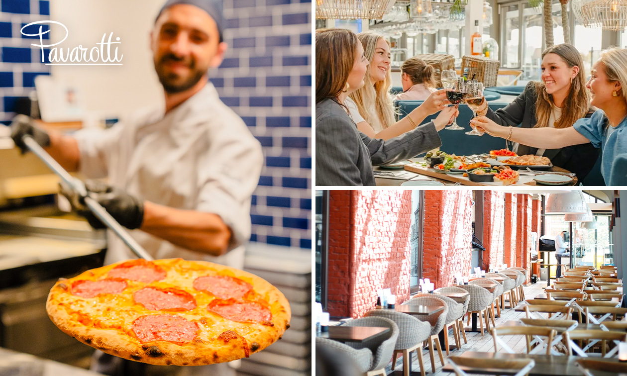 2- of 3-gangen keuzediner bij Pavarotti Leidschendam