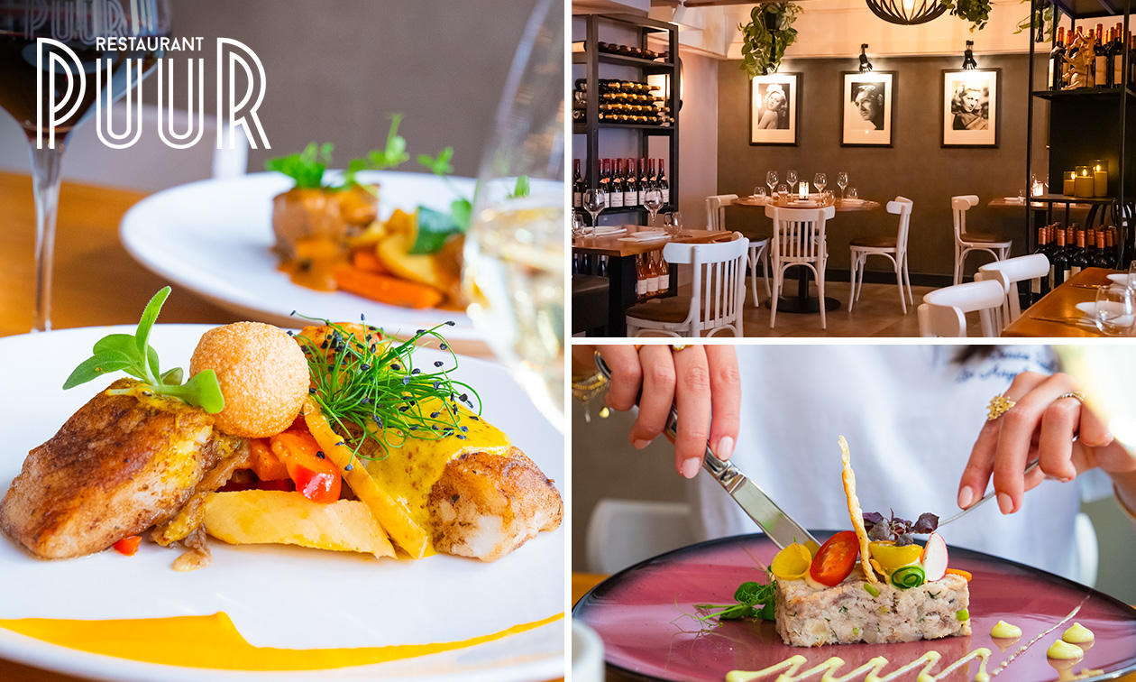 3-gangen keuzediner + amuse bij Restaurant Puur