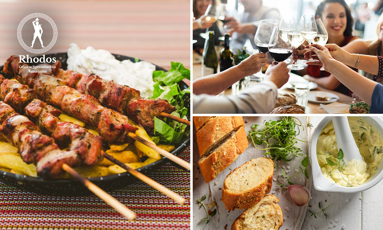 All-You-Can-Eat & Drink-diner (6 tot 80 personen) (3 uur) bij Restaurant Rhodos