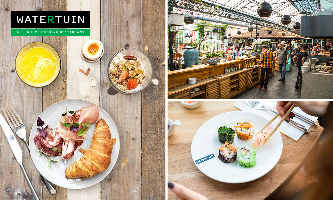 All-You-Can-Eat & Drink-lunch (3,5 uur) bij Watertuin Naaldwijk