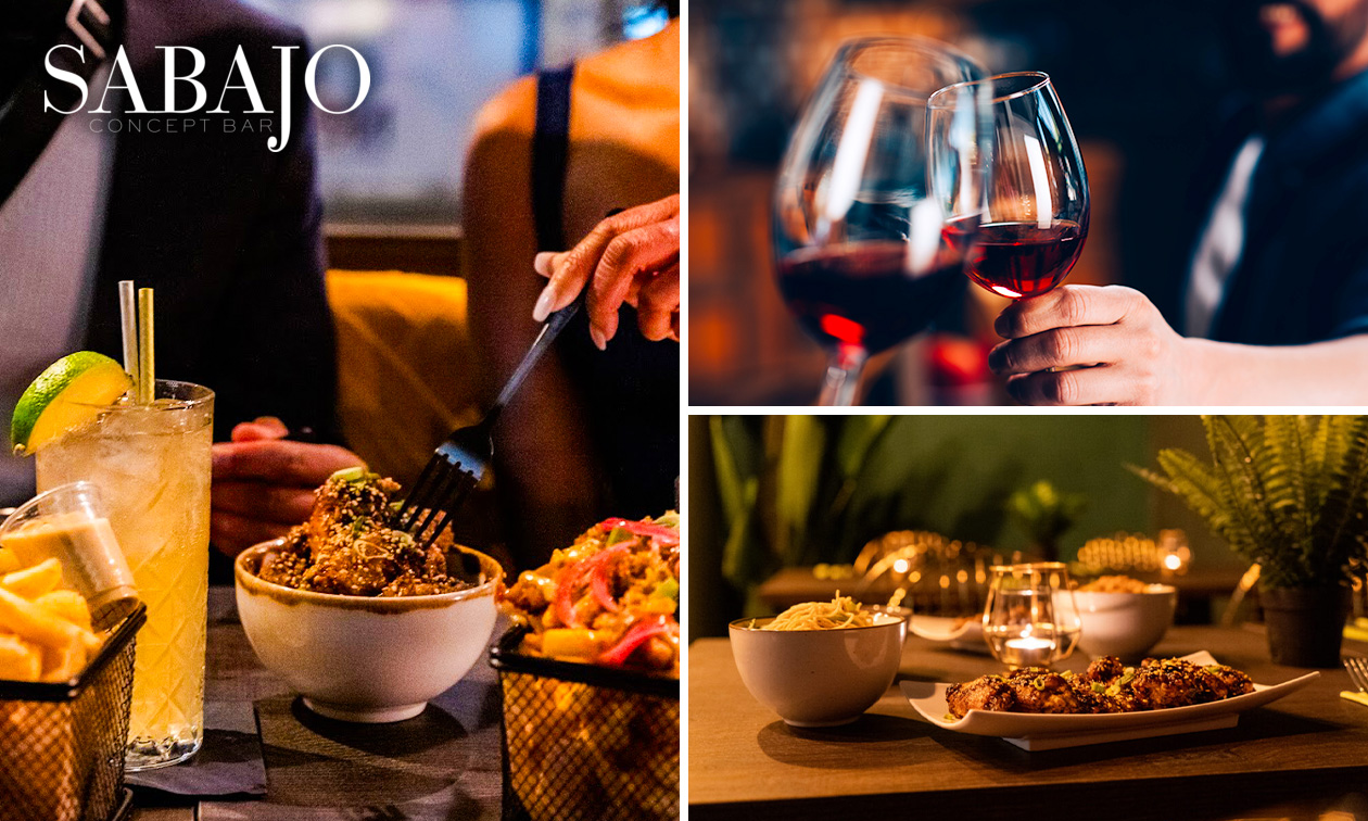 Shared-dining diner (8 gerechtjes) bij Sabajo Concept Bar