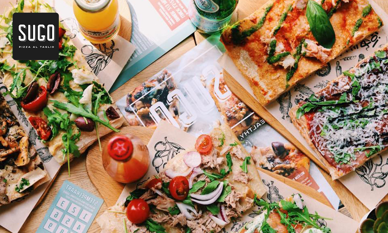 2-gangendiner met onbeperkt pizza (2 uur) bij SUGO Pizza